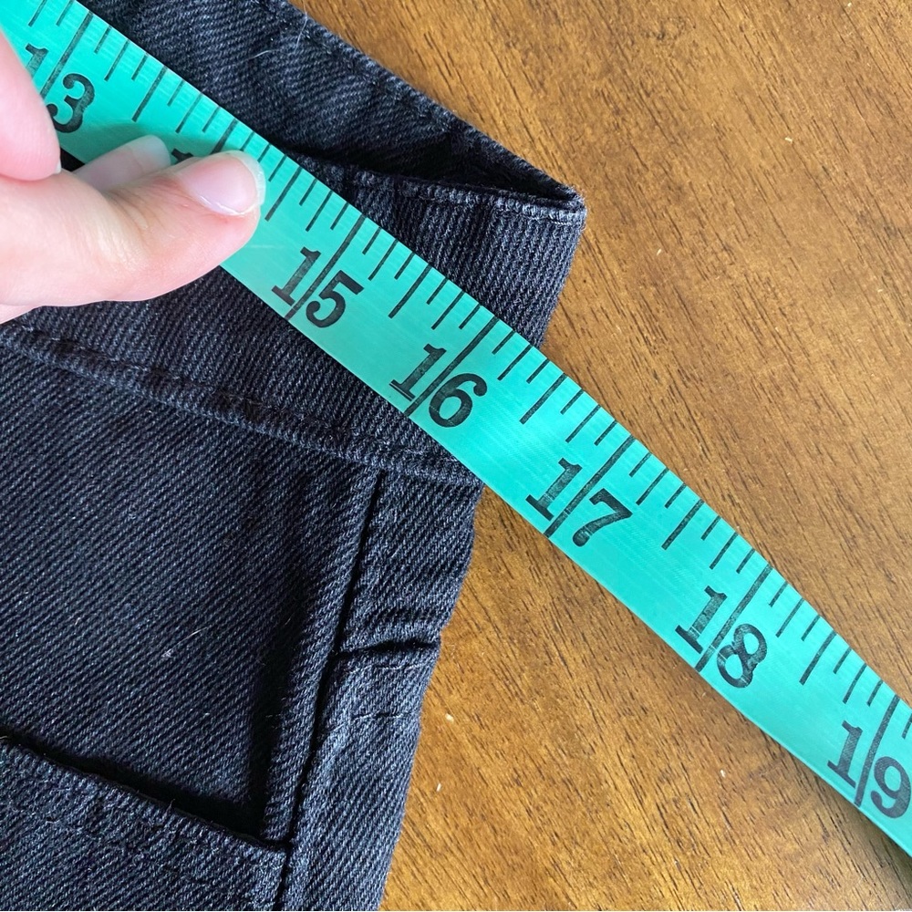 shein black denim shorts - Picture 5 of 8